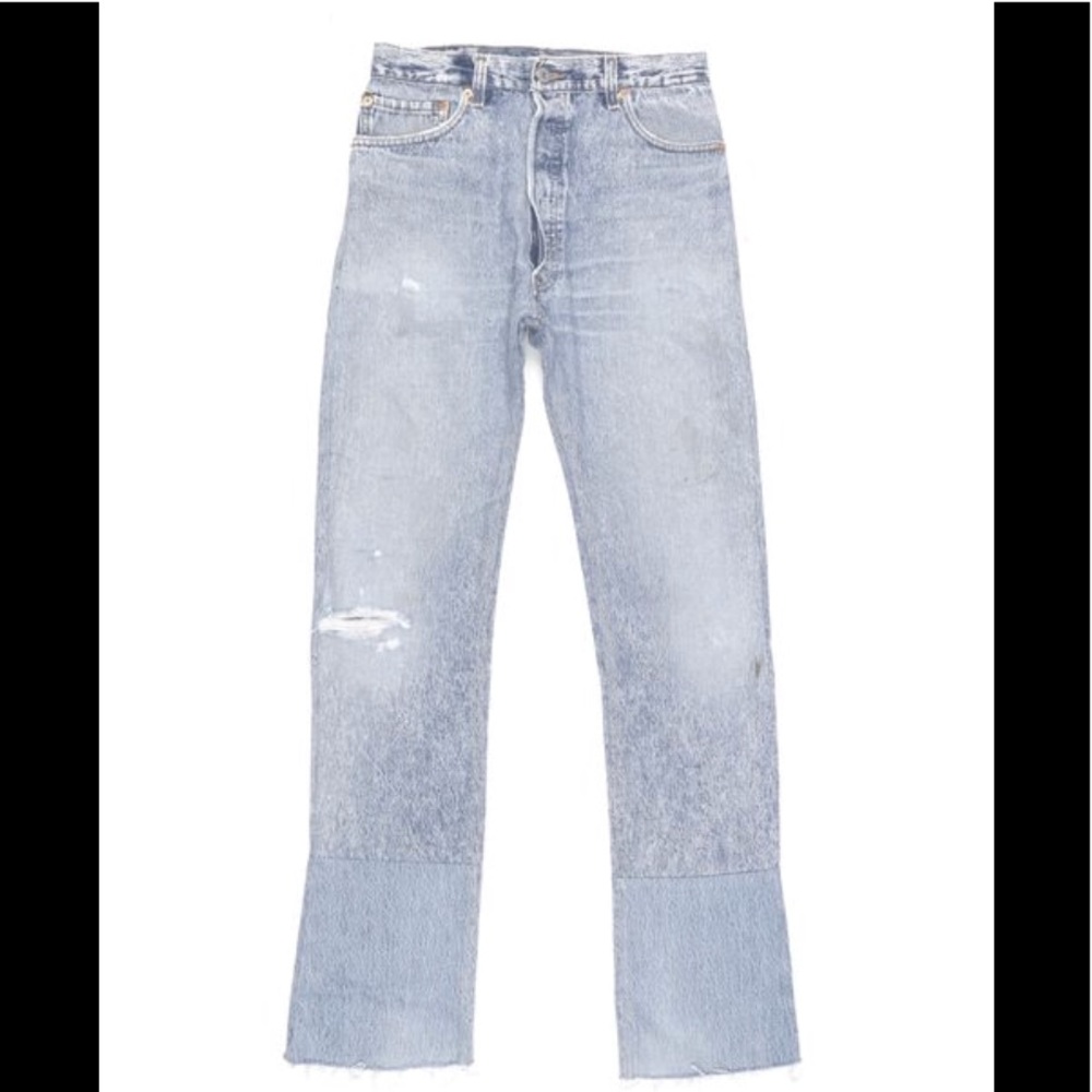 RE/DONE High Rise Stacking Distressed Jean Size 26 - Picture 2 of 6